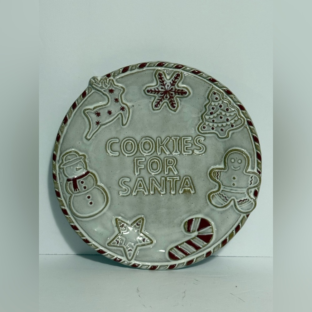 Mud Pie Cookies for Santa 6.75” Ceramic Plate